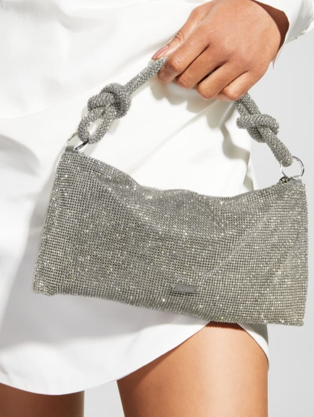 Cult Gaia Hera Nano Knotted Embellished Shoulder Bag